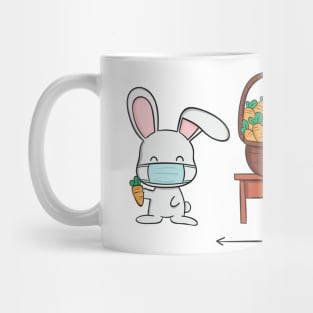 Rabit Cute Covid 19 Distance Social Mug